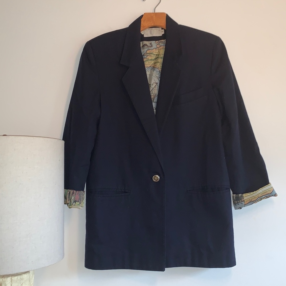 Gorgeous Jacket one of a kind & custom made with interior pattern!